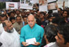 MASS PRAYER & PEACEFUL PROTEST AGAINST THE KILLING OF MUSLIMS IN BURMA & ASSAM MUMBAI MUSLIM'S COMMUNITY  DELEGATES MEETS M.P.& EX UNION MINISTER GURUDAS KAMAT AT JUHU.