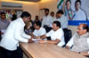 MINISTER ARIF NASIM KHAN IN JANTA DARBAR AT GANDHI BHAVAN.