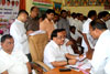 MINISTER NARAYANRAO RANE IN JANTA DARBAR AT ALIBAUGH.