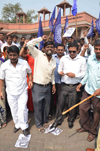 RPI PROTEST AGAINST MACHINDRA CHATE (CHIEF CHATE COACHING CLASS) AT VASHI.