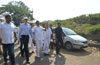 EX.MUMBAI CONGRESS PRESIDENT & MLA KRIPASHANKAR SINGH VISIT WITH BMC COMM.SITARAM KUNTE AT KURLA KALINA CONSTITUENCY.