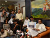 MNS Chief Raj Thakarey Press Conference at Krishna Kunj Dadar. MNS Chief Raj Thakarey Press Conference at Krishna Kunj Dadar.