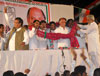 Congress/NCP/PRP(Kawade)/Republican Party of India (Democratic) Alliance MP.Candidate Gurudas Kamat Rally at Jogeshwari Assembly Area.