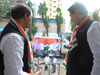 Chief Minister Prithviraj Chavan & MPCC President Manikrao Thakare at Tilak Bhavan.
