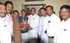 MRCC President Sanjay Nirupam At Mumbai Congress Rajiv Gandhi Bhavan.