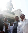 All Party Leader's Paying Tribute to The First Chief Minister of Maharashtra Late Yashwantrao Chavan on his 102th Birth Anniversary at Vidhan Bhavan Mumbai. All Party Leader's Paying Tribute to The First Chief Minister of Maharashtra Late Yashwantrao Chavan on his 102th Birth Anniversary at Vidhan Bhavan Mumbai.