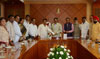 Mumbai Congress Delegates In Chief Presence of MRCC  President Sanjay Nirupam Met Governor Of Maharashtra Ch.Vidyasagar Rao at Raj Bhavan.