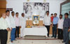 Maharashtra State Congress Leader's Paying Tribute to Late.Prime Minister Of India Pandit Jawaharlal Nehru on His Death Anniversary at Tilak Bhavan Dadar.