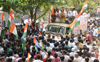 Mumbai Congress Thali-Belan Morcha at Collector Office Bandra.