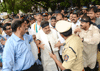 Mumbai Congress "Mukh Morcha" at Hutatma Chowk on Suspension of Congress Party Chairperson MP.Sonia Gandhi with Congress MP's  in Parliament House.