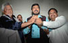 DALIT PANTHER LEADER NAMDEO DHASAL MEETS RPI PRESIDENT RAMDAS ATHAWALE AT AZAD MAIDAN RPI PARTY OFFICE. DALIT PANTHER LEADER NAMDEO DHASAL MEETS RPI PRESIDENT RAMDAS ATHAWALE AT AZAD MAIDAN RPI PARTY OFFICE.