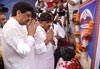 Congress Party Leaders with Malegaon Bomb Blast victims Families Protest Agitation at Azad Maidan. Congress Party Leaders with Malegaon Bomb Blast victims Families Protest Agitation at Azad Maidan.