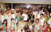 Mumbai Congress President Sanjay President with BMC Election Win Candidates at Mumbai Congress Rajiv Gandhi Bhavan.