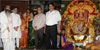 GOA CHIEF MINISTER DIGAMBAR KAMAT WITH WIFE VISIT GSB SARVAJANIK GANESHUTSAV MANDAL AT WADALA IN MUMBAI.