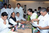 JANATA DARBAR CHIEF MINISTER PRITHVIRAJ CHAVAN AT GANDHI BHAVAN.