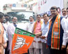 BJP Leader Kripashankar Singh  arranged help by sending Flood Relief Fund Trucks which were  Flag off by Opposition Party Leader Devendra Fadnavis near BJP Nariman Point Office.