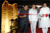 CHIEF MINISTER PRITHVIRAJ CHAVAN INAUGURATION THE NEW RESIDENTIAL BUILDING FOR THE RAJ BHAVAN EMPOLOYEES AT RAJ BHAVAN.