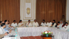 CHIEF MINISTER PRITHVIRAJ CHAVAN WITH MP:s & MINISTERS AT SAHYADRI GUEST HOUSE. CHIEF MINISTER PRITHVIRAJ CHAVAN WITH MP:s & MINISTERS AT SAHYADRI GUEST HOUSE.