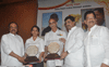 MAHARASHTRA GOVT FELICITATES TEJASWINI SAWANT AND CAPT DILIP DONDE. MAHARASHTRA GOVT FELICITATES TEJASWINI SAWANT AND CAPT DILIP DONDE.