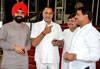 MINISTER ARIF NASIM KHAN,MLA & EX MUMBAI CONGRESS PRESIDENT KRIPASHANKAR SINGH & MLC CHARAN SINGH SAPRA AT VIDHAN BHAVAN.