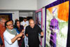 LOKSABHA SPEAKAR MEERA KUMARI,GOVERNOR K.SANKARNARAYANAN,PWD MINISTER CHHAGAN BHUJBAL AT TAOART GALLARY WORLI MUMBAI.
