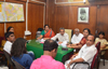 CHAIRMAN MAULANA AZAD MINORITY FINANCIAL CORPORATION DEVELOPMENT & MLA AMIN PATEL MEETING AT OLD CUSTAM HOUSE. CHAIRMAN MAULANA AZAD MINORITY FINANCIAL CORPORATION DEVELOPMENT & MLA AMIN PATEL MEETING AT OLD CUSTAM HOUSE.