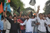 MUMBAI NSUI PROTEST AGANIST BJP "JAN CHETANA YATRA" AT BHANDUP. MUMBAI NSUI PROTEST AGANIST BJP "JAN CHETANA YATRA" AT BHANDUP.