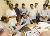 Congress Leader's During Maharashtra Assembly Election 2014 Campaign Committee Meeting at Gandhi Bhavan Nariman Point. Congress Leader's During Maharashtra Assembly Election 2014 Campaign Committee Meeting at Gandhi Bhavan Nariman Point.