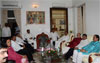 CONGRESS & NCP LEADERS MEETING AT DNYANESHWARI BUNGLOW.