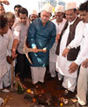 M.P.& EX UNION MINISTER GURUDAS KAMAT OPENING & BHOOMI PUJAN OF VERSOVA GARDENS, PLAY GROUND, ROAD ON OCCASION MLA DIST. CONGRESS PRESIDENT BALDEV KHOSA & OTHER'S.