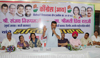 MRCC President Sanjay Nirupam During Block Congress Meeting at Vile Parle.