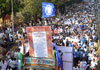 Adv.Prakash Ambedkar & others NGO's Protest Rally against Govt on Dalit Phd Scholar Rohit Vemula Sucide at Hyderabad University from Byculla Ranibaugh to Vidhan Bhavan.