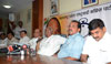 NCP CHIEF & UNION MINISTER SHARAD PAWAR PRESS CONFERENCE AT RASHTRAVADI BHAVAN.