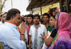 Mumbai Congress President Sanjay Nirupam During "Note Pe Charcha" at Kurla.