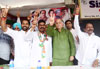 Congress Party Leader Gurudas Kamat during Election Campaign at Chembur.