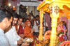 CHIEF MINISTER PRITHVIRAJ CHAVAN VISITED MUMBAI CONGRESS PRESIDENT & MLA KRIPA SHANKAR SINGH RESIDENCE AT BANDRA ON GANAPATI FESTIVAL