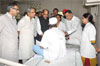 AICC SECRETARY & MAHARASHTRA IN CHARGE MOHAN PRAKASH, MPCC PRESIDENT MANIKRAO THAKRE & MRCC PRESIDENT KRIPASHANKAR SINGH VISITED J J HOSPITAL.