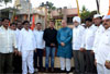 UNION MINISTER GURUDAS KAMAT INUAGRATING SAMAJ KALYAN KENDRA  GARDEN, SPORTS GROUND IN HIS CONSTITUENCY AT GOREGAON.