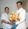 CHIEF MINISTER PRITHVIRAJ CHAVAN & MINISTER NARAYANRAO RANE AT VARSHA BUNGLOW.
