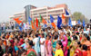 CANDIDATES RUSH TO ELECTION OFFICER OFFICE TO FILE NOMINATION FOR BMC ELECTION IN MUMBAI