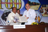 Hon"ble DEFENCE MINISTER SHRI.A.K. ANTONY  & STATE FOR HOME AFFAIRS & COMMUNICATIONS & IT.SHRI.GURUDAS KAMAT.