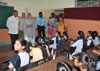 MLA AMIN PATEL VISIT MUNICIPAL SCHOOL AT KAMATHIPURA.
