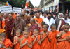 BHARTIYA BHIKKHU MAHASANGH PEACE RALLY AT AZAD MAIDAN.