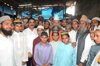 MINISTER MOHD.ARIF NASEEM KHAN FELICITATION BY MOULANA'S & ULEMAS AT MINARA MASJID.