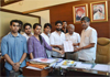 MUMBAI NSUI PROTEST AT MUMBAI UNIVERSITY FORT CAMPUS. MUMBAI NSUI PROTEST AT MUMBAI UNIVERSITY FORT CAMPUS.