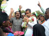 South Mumbai Congress/NCP/PRP (Kawade) Republican Party of India (Democratic) Alliance MP.Candidate Milind Deora Election Campaign Rally at Sewree Assembly Area.