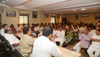 Mumbai Congress President Sanjay Nirupam during Meeting at Rajiv Gandhi Bhavan.