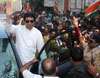 MNS PRESIDENT RAJ THAKRE  ROAD SHOW IN MUMBAI ON LAST DAY OF BMC ELECTION CAMPAIGN.