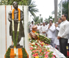 Congress Leaders MPCC President Balasaheb Thorat & MRCC President Milind Deora Paying Tribute to Lokmanya Tilak at Girgaon Chowpatty on his Death Anniversary.