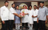 MIN.NARAYANRAO RANE & YUVA LEADER NITESH RANE AT SWANAND BANDRA.